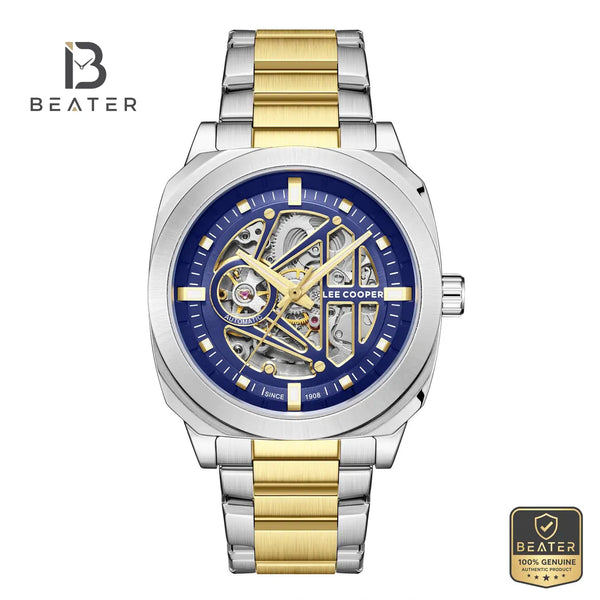 Lee Cooper LC08075.390 Men's Dark Blue Metal Strap Watch - Beater
