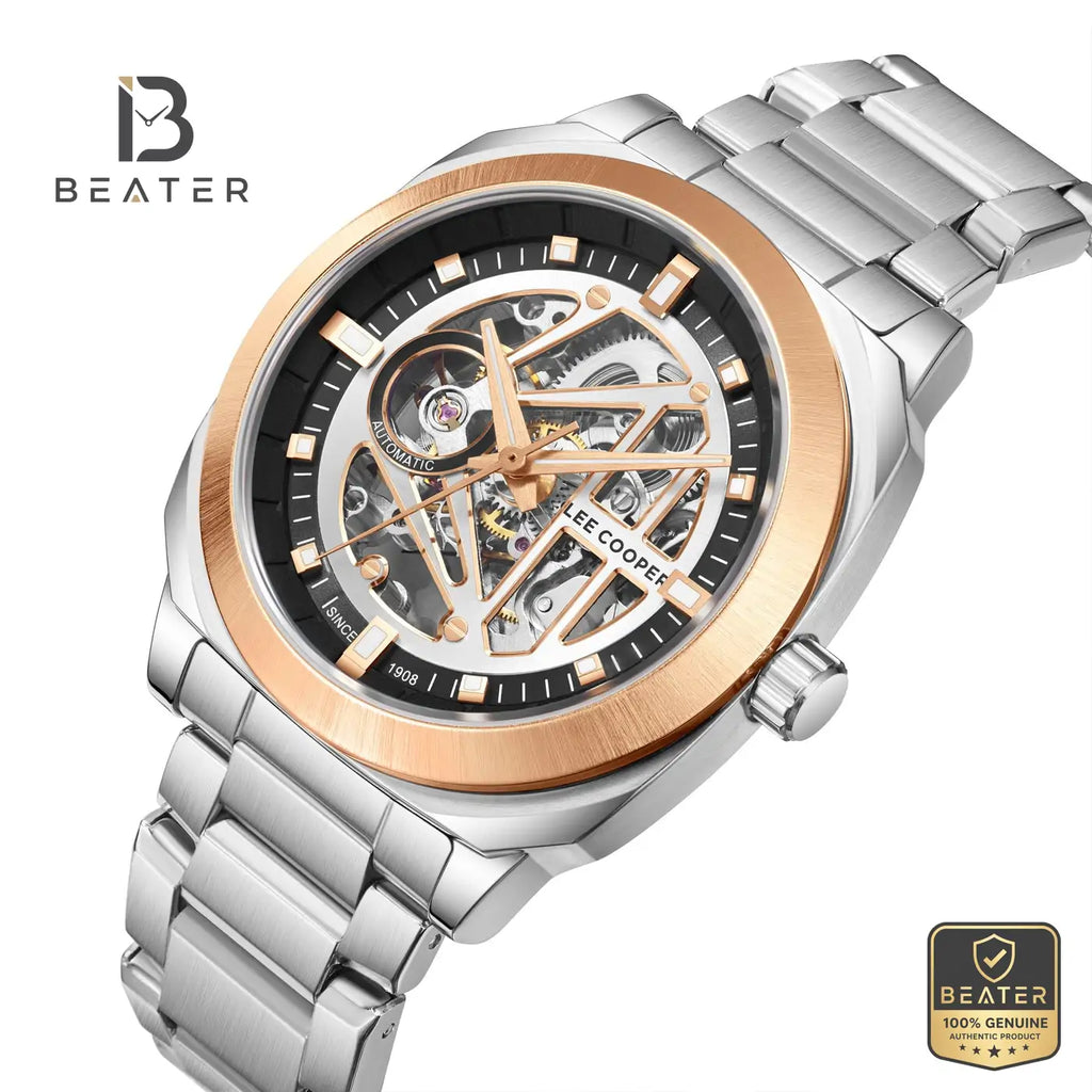Lee Cooper LC08075.560 Men's Gun Dial Metal Strap Watch - View 2 - Beater