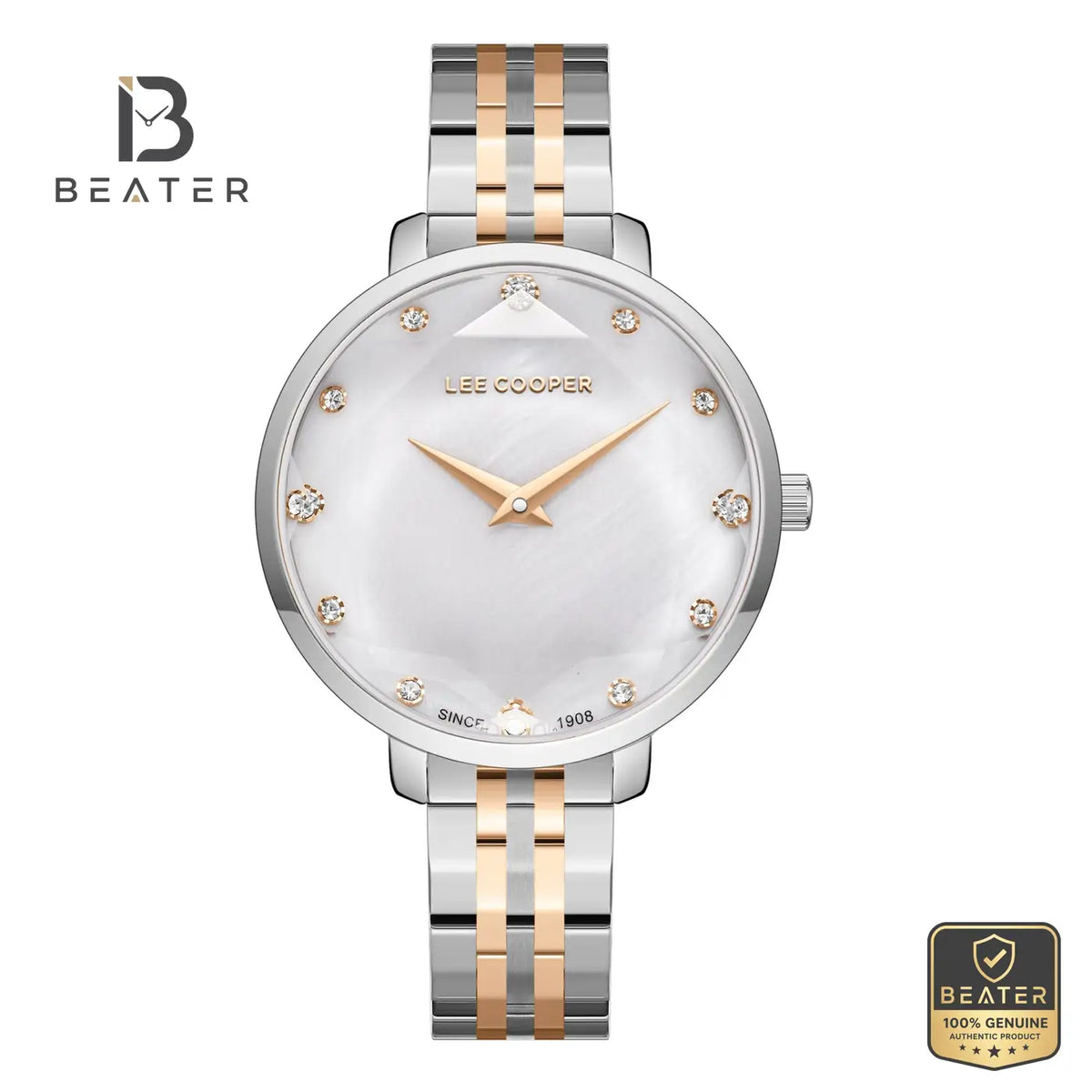 Lee Cooper LC08077.520 Women's MOP Metal Bracelet Watch - Beater Main image