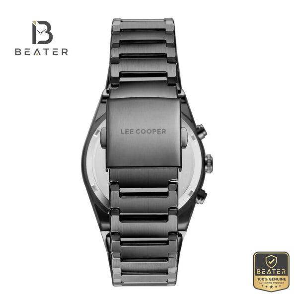 Lee Cooper LC08100.090 Men's Dark Blue Metal Strap Watch - View 4 - Beater