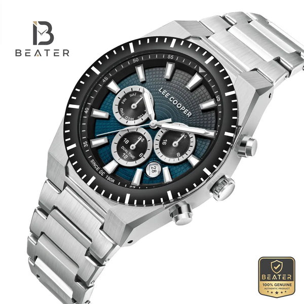 Lee Cooper LC08100.360 Men's Gun Metal Strap Watch - View 2 - Beater