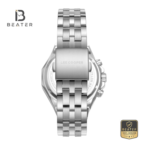 Lee Cooper LC08104.350 Men's Black Metal Bracelet Watch - View 4 - Beater