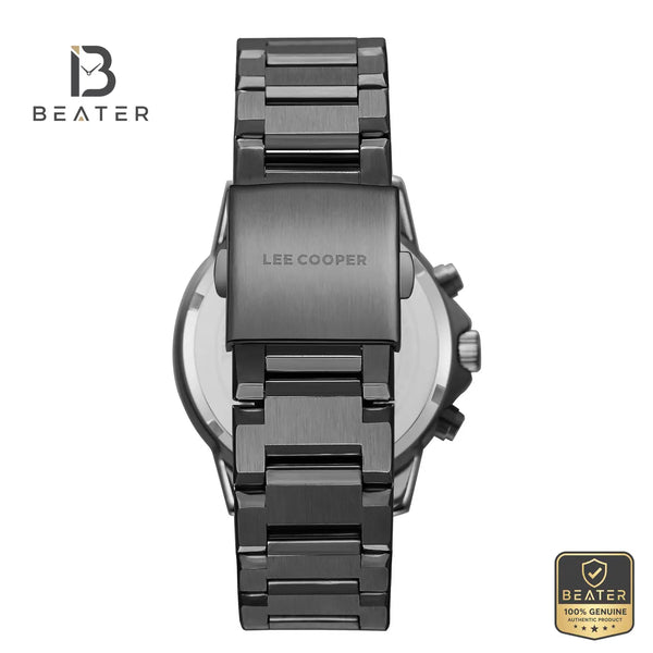 Lee Cooper LC08106.090 Men's Dark Blue Metal Strap Watch - View 4 - Beater