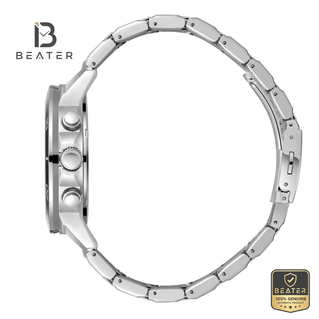 Lee Cooper LC08106.350 Men's Black Metal Bracelet Watch - View 3 - Beater