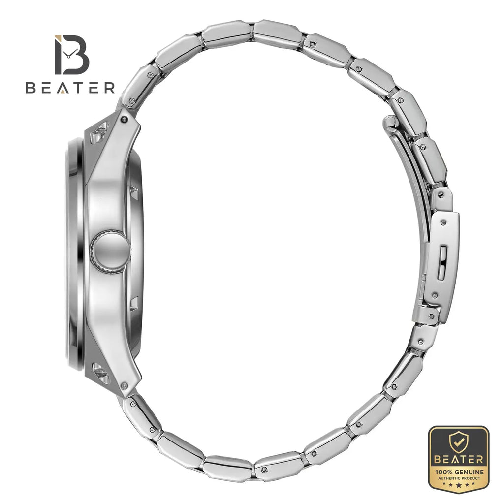Lee Cooper LC08123.340 Men's Dark Brown Metal Bracelet Watch - View 3 - Beater