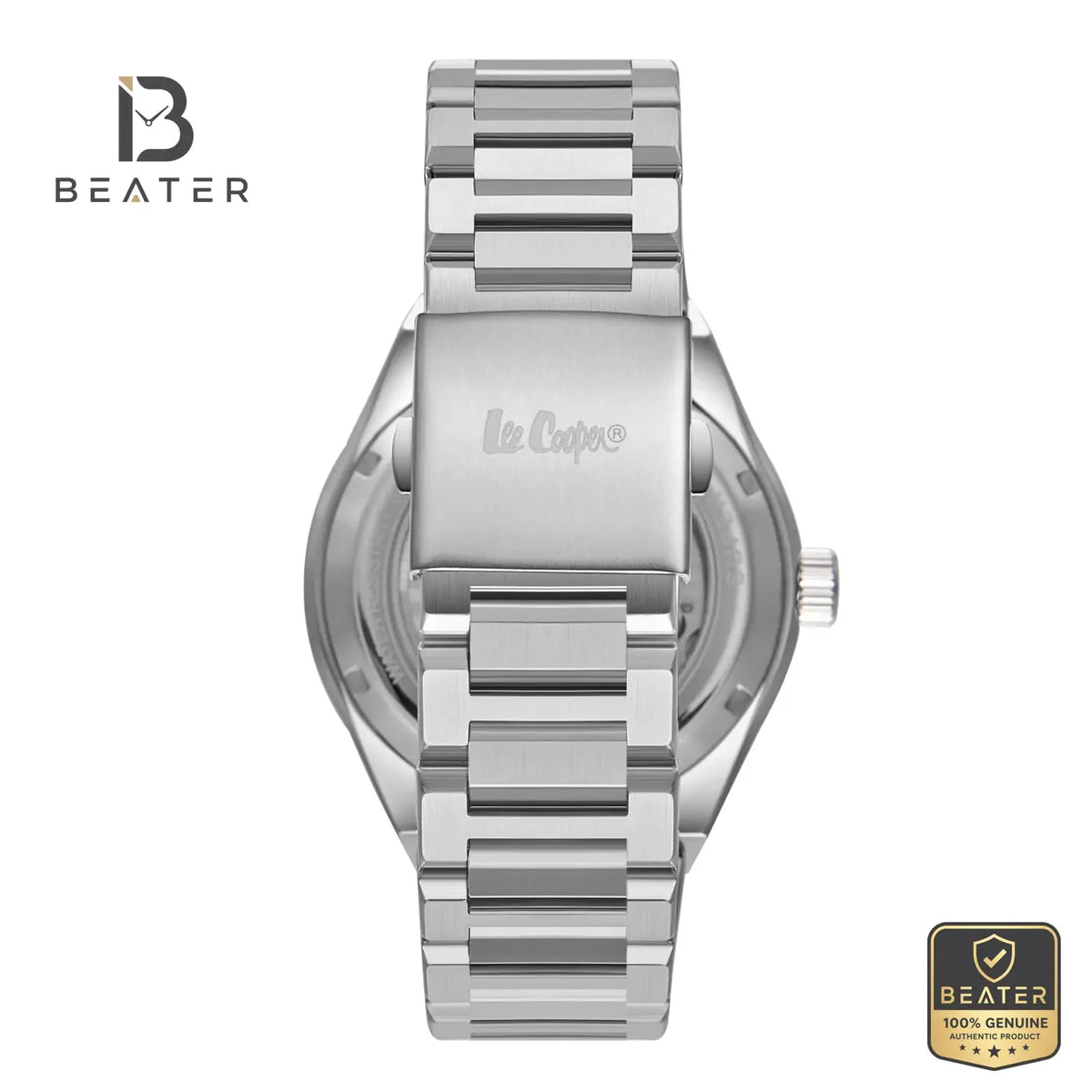 Lee Cooper LC08123.340 Men's Dark Brown Metal Bracelet Watch - View 4 - Beater