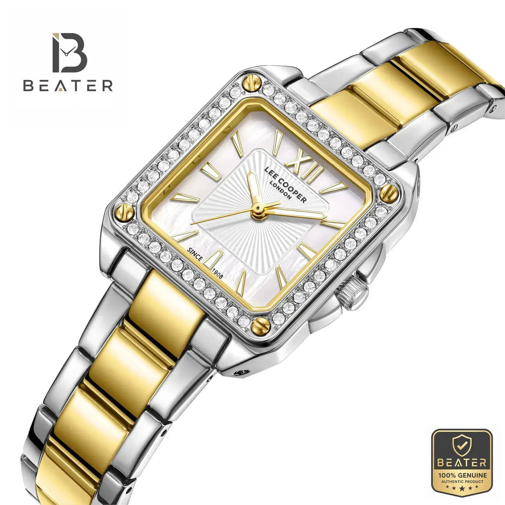Lee Cooper LC08127.220 Women's Silver Gold Case Profile - Beater