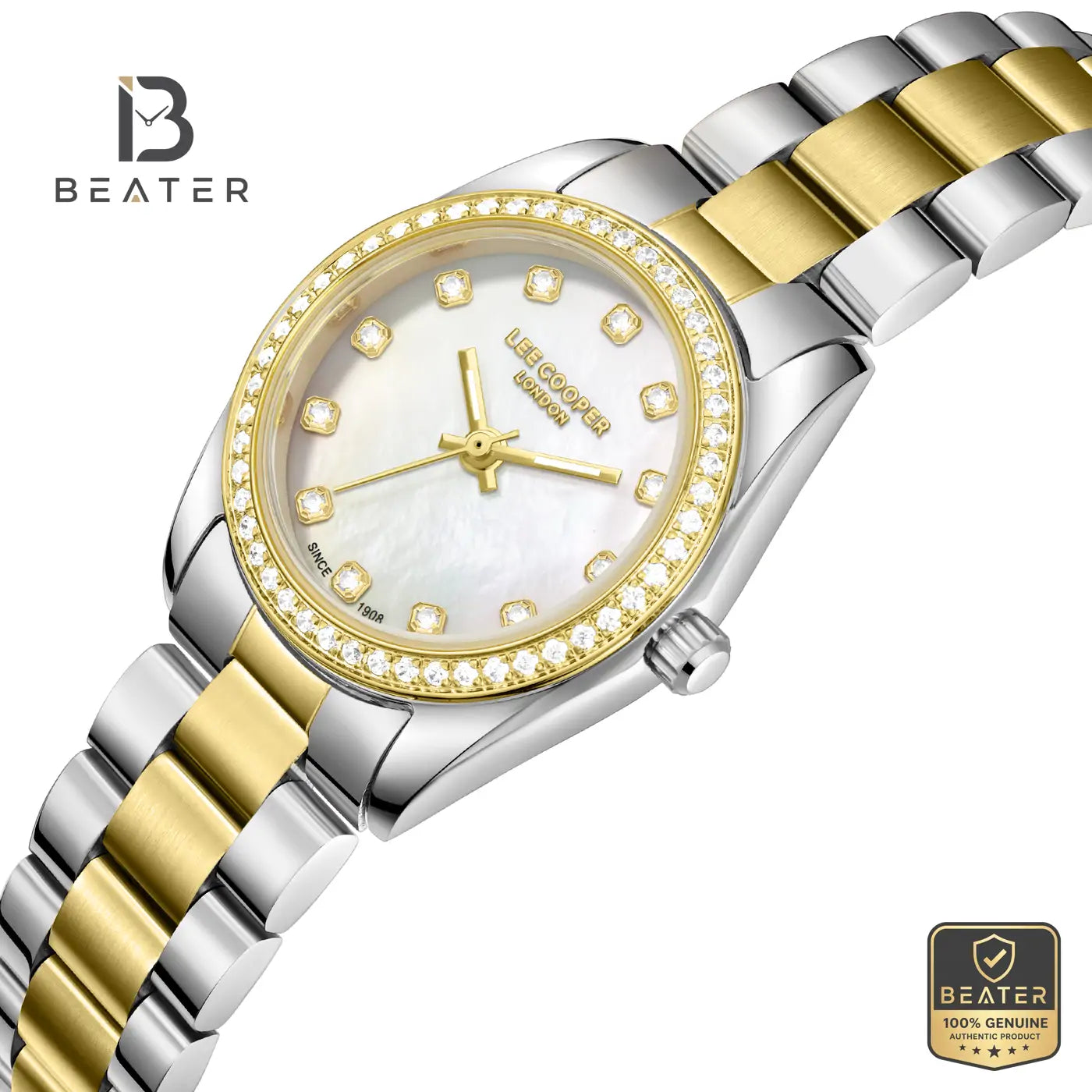 Lee Cooper LC08155.220 Women's White Mop Metal Bracelet Watch Secondary image