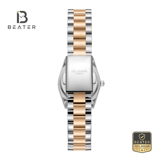 Lee Cooper LC08155.520 Women's White Mop Metal Strap Watch - View 4 - Beater