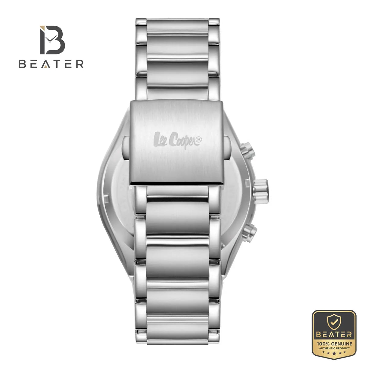 Lee Cooper LC08175.390 Men's Dark Blue Metal Strap Watch - View 4 - Beater