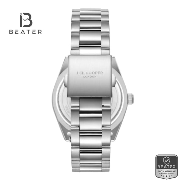 Lee Cooper LC08189.350 Men's Black Metal Strap Watch - View 4 - Beater