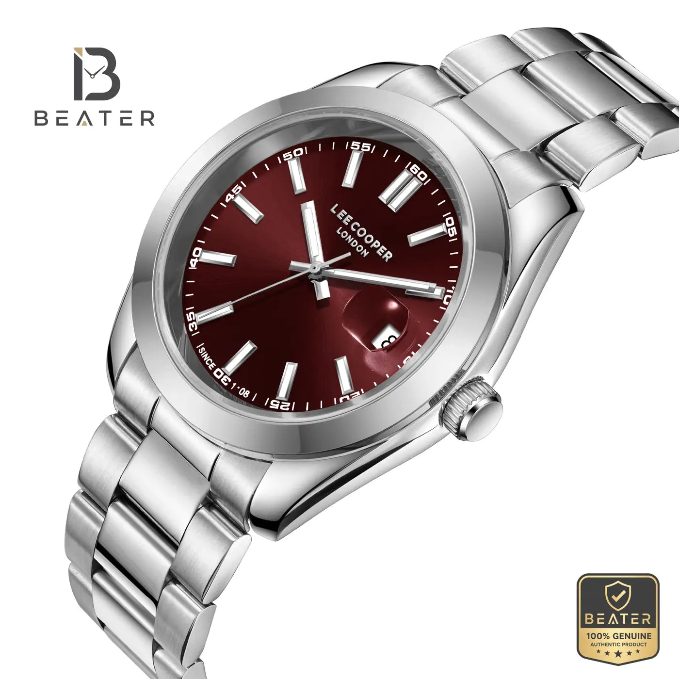 Lee Cooper LC08189.380 Men's Red Metal Strap Watch Secondary image