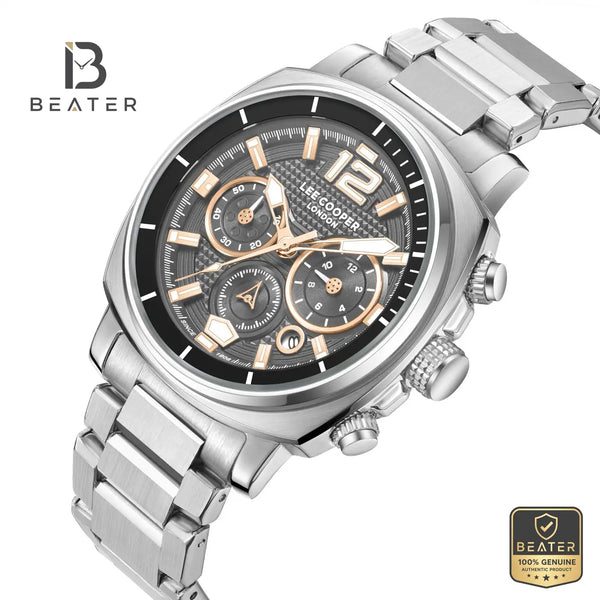 Lee Cooper LC08194.360 Men's Gun Dial Metal Strap Watch - View 2 - Beater