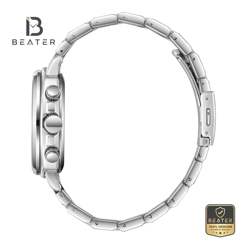 Lee Cooper LC08194.360 Men's Gun Dial Metal Strap Watch - View 3 - Beater