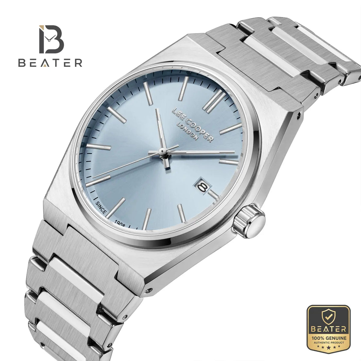 Lee Cooper LC08196.301 Men's Blue Metal Bracelet Watch - View 2 - Beater