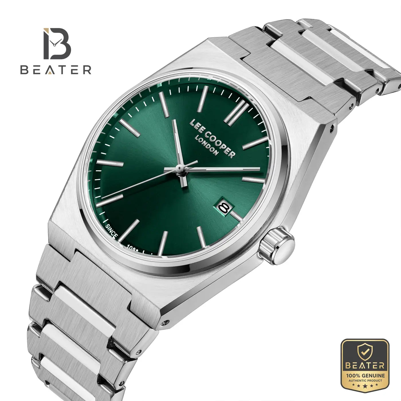 Lee Cooper LC08196.370 Men's Dark Green Metal Strap Watch Secondary image