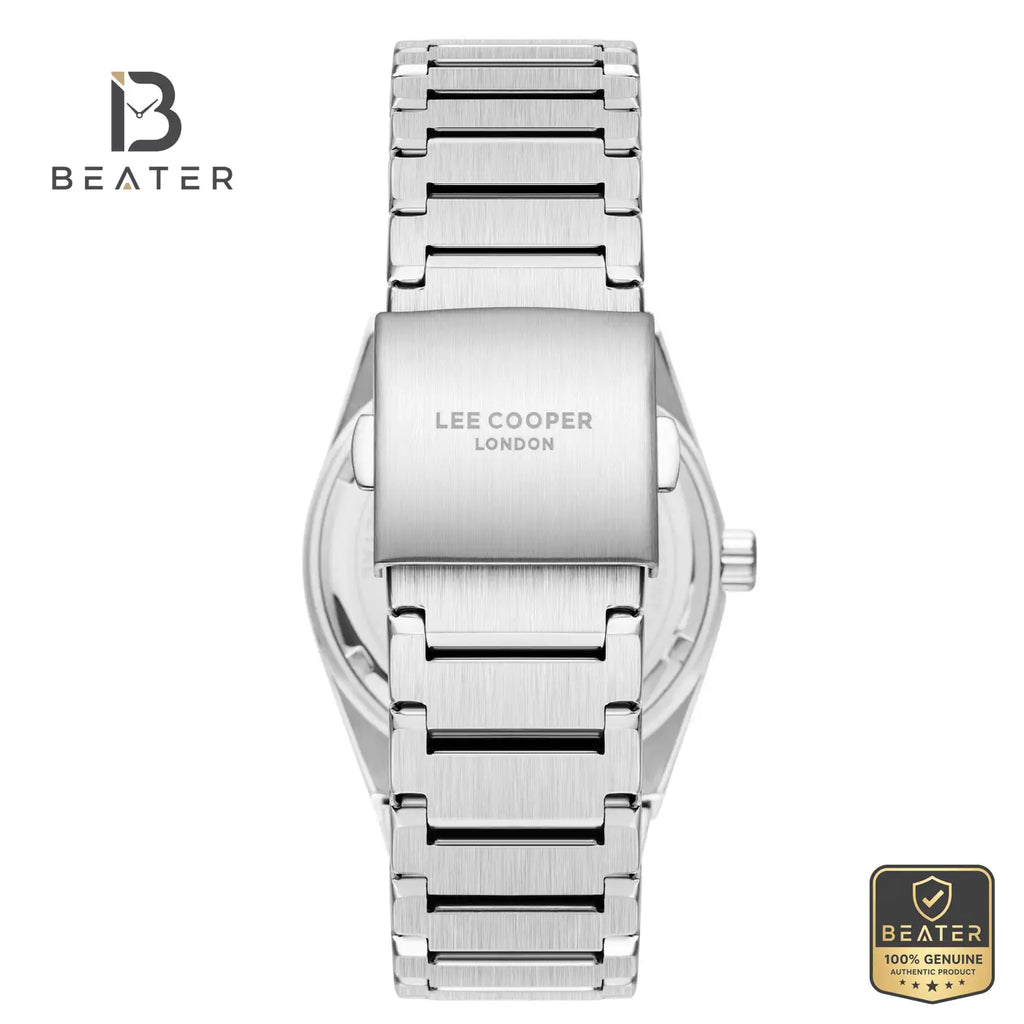 Lee Cooper LC08196.390 Men's Dark Blue Metal Band Watch - View 4 - Beater