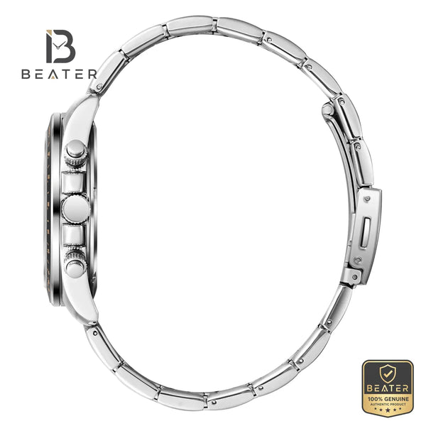 Lee Cooper LC08215.560 Men's Grey Metal Bracelet Watch - View 3 - Beater