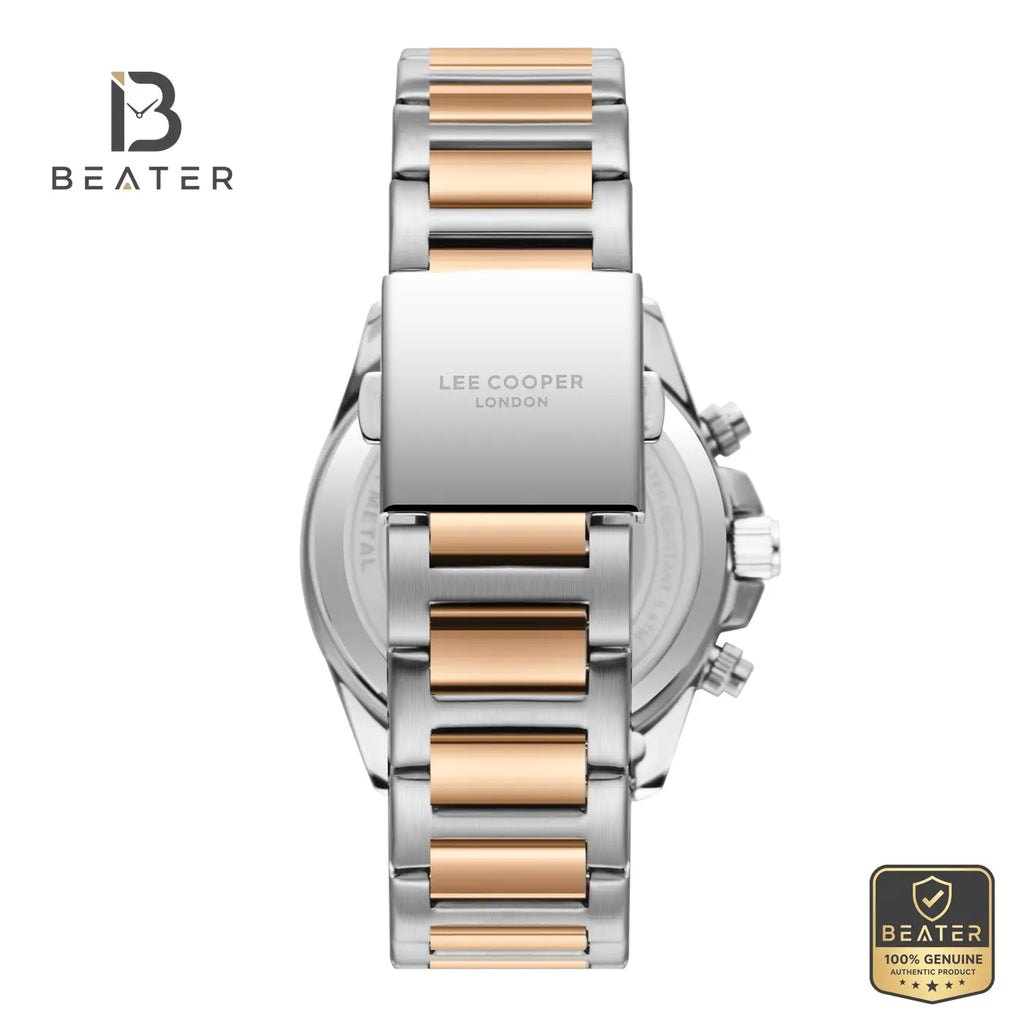 Lee Cooper LC08215.560 Men's Grey Metal Bracelet Watch - View 4 - Beater