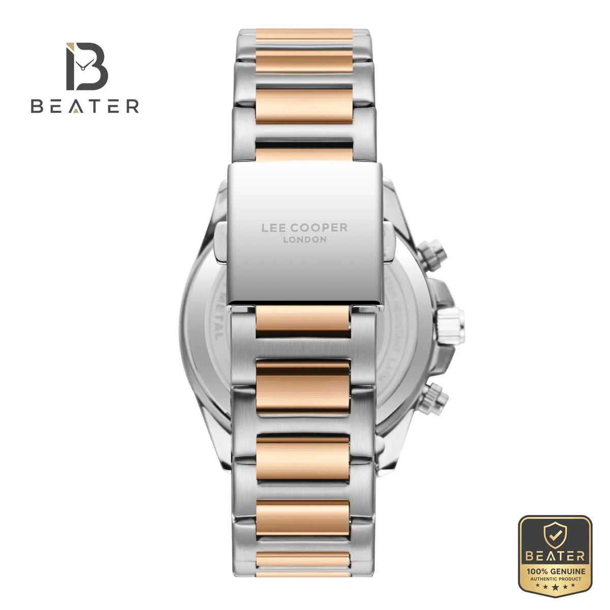 Lee Cooper LC08215.560 Men's Grey Metal Bracelet Watch - View 4 - Beater