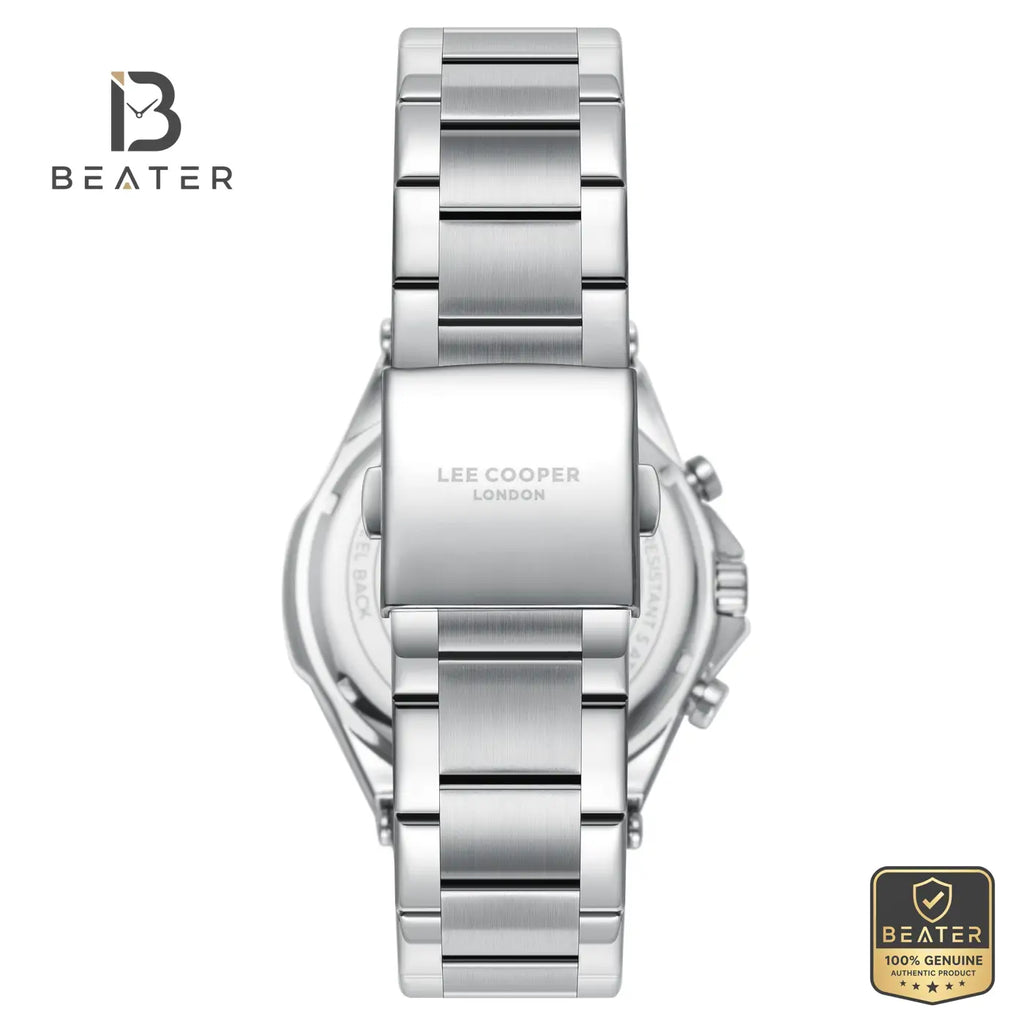 Lee Cooper LC08219.350 Men's Black Metal Strap Watch - View 4 - Beater