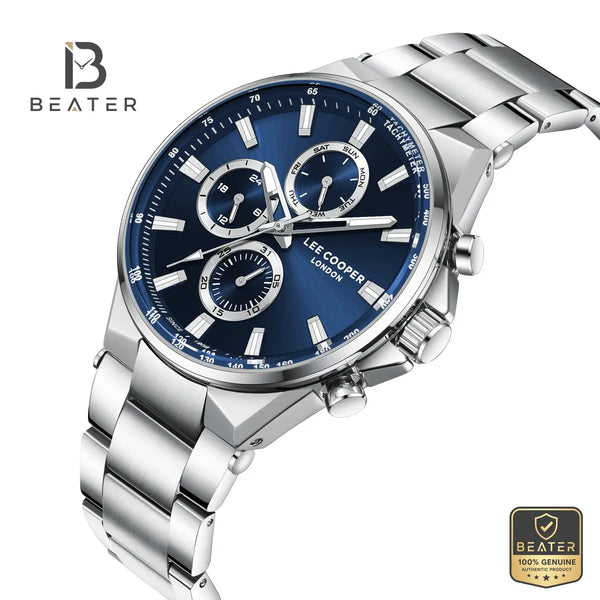 Lee Cooper LC08219.390 Men's Dark Blue Metal Bracelet Watch - View 2 - Beater