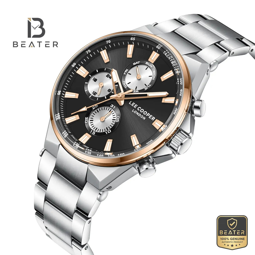 Lee Cooper LC08219.550 Men's Gun Dial Metal Bracelet Watch - View 2 - Beater