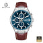 Lee Cooper LC08223.392 Men's Dark Blue Leather Strap Watch - Beater