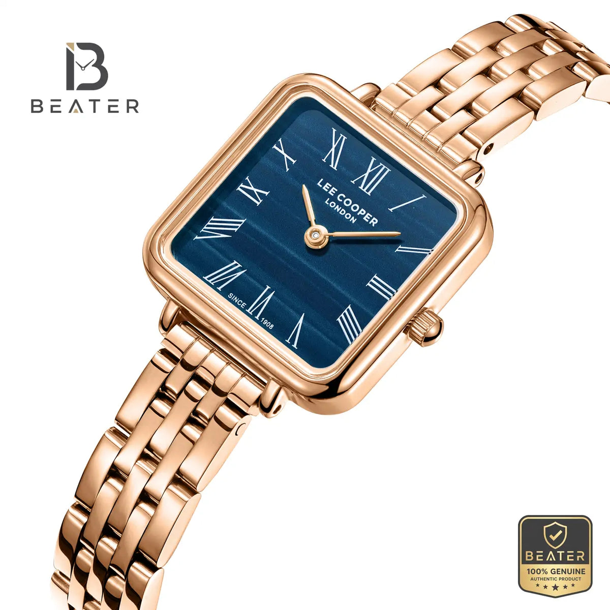 Lee Cooper LC08226.490 Women's Dark Blue Metal Band Watch - View 2 - Beater