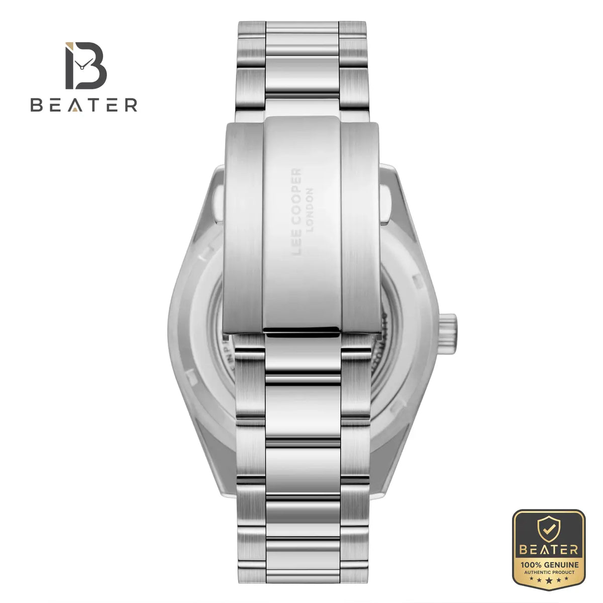 Lee Cooper LC08228.350 Men's Black Metal Strap Watch - View 4 - Beater