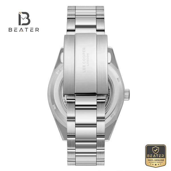 Lee Cooper LC08228.350 Men's Black Metal Strap Watch - View 4 - Beater