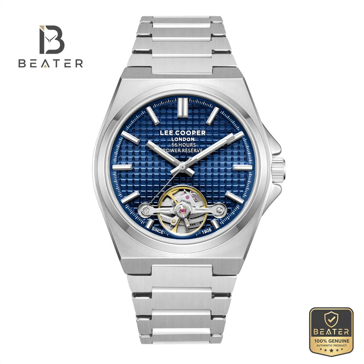 Lee Cooper LC08229.390 Men's Dark Blue Metal Strap Watch - Beater Main image
