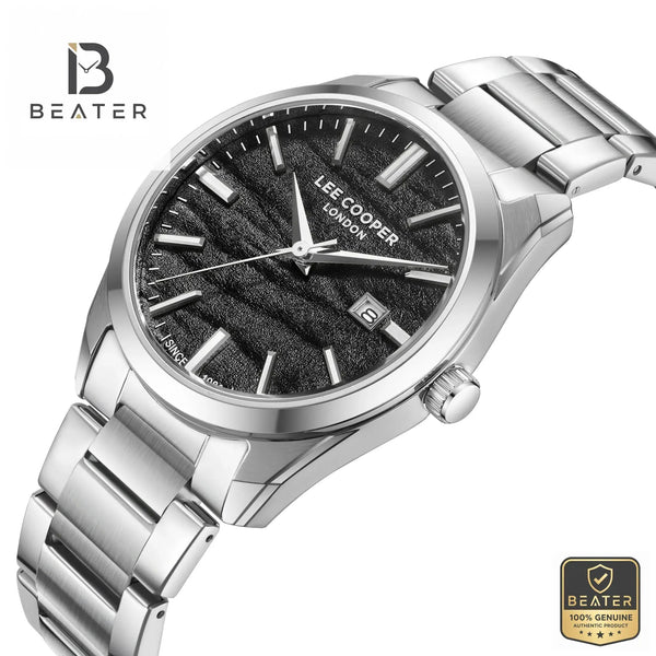 Lee Cooper LC08231.350 Men's Black Dial Round Case Profile - Beater