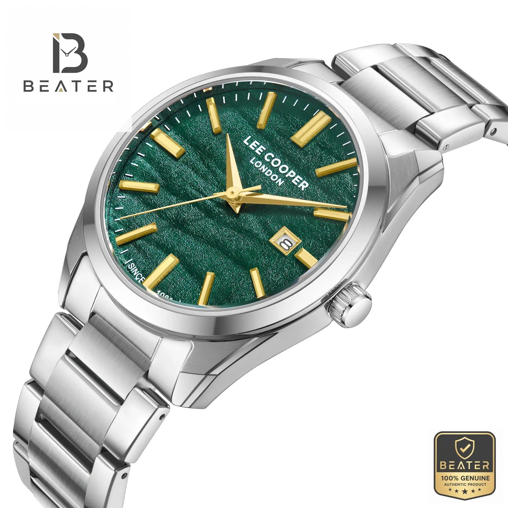 Lee Cooper LC08231.370 Men's Dark Green Metal Bracelet Watch Secondary image