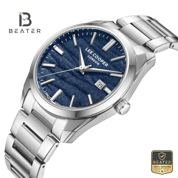 Lee Cooper LC08231.390 Men's Dark Blue Metal Bracelet Watch - View 2 - Beater