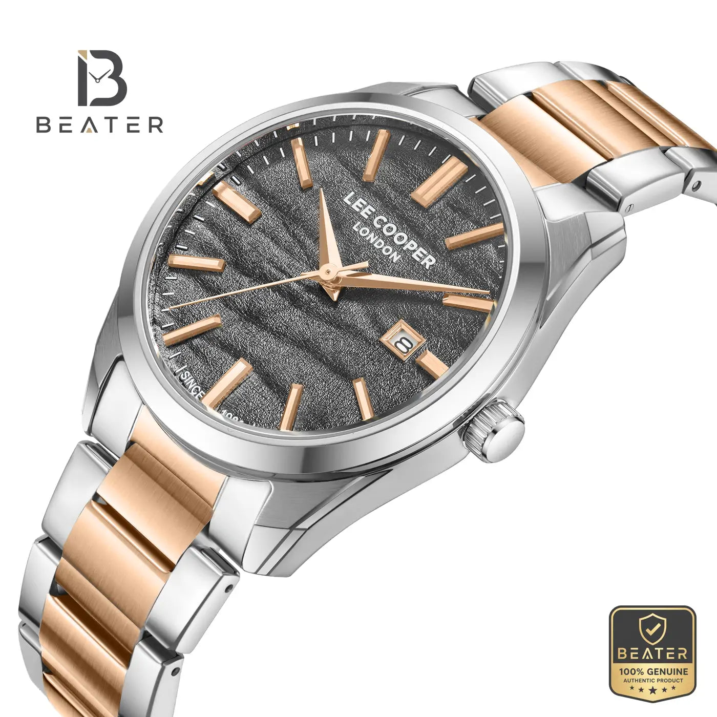 Lee Cooper LC08231.550 Men's Gun Metal Bracelet Watch Secondary image