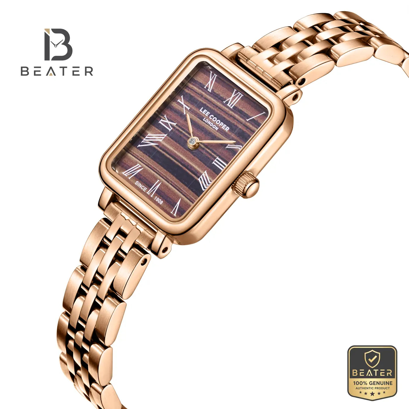 Lee Cooper LC08232.440 Women's Brown Malakyt Metal Strap Watch Secondary image