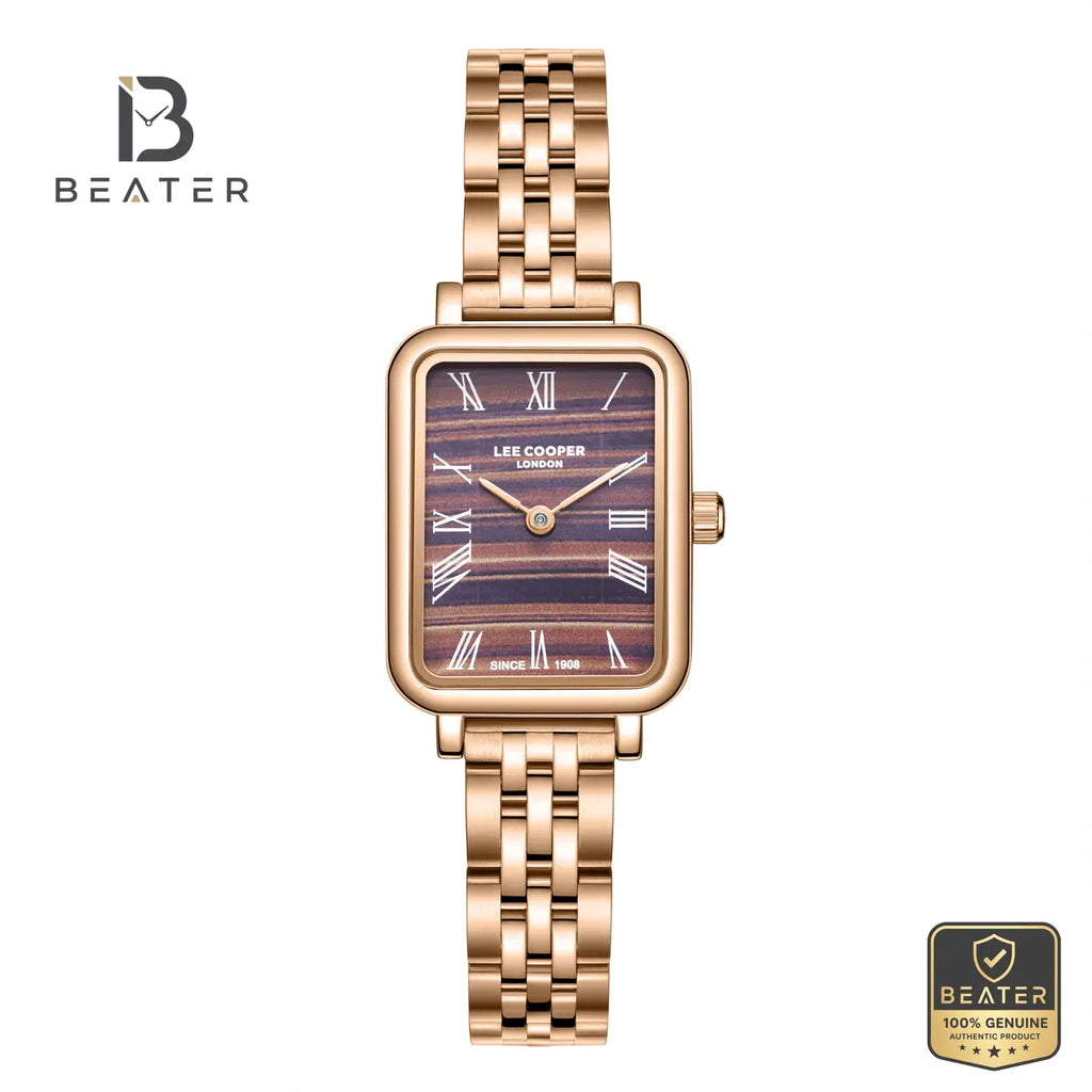 Lee Cooper LC08232.440 Women's Brown Malakyt Metal Strap Watch - Beater