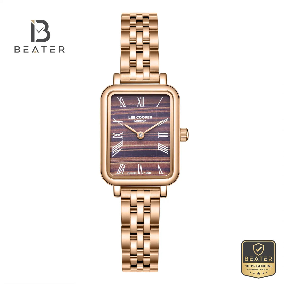 Lee Cooper LC08232.440 Women's Brown Malakyt Metal Strap Watch - Beater Main image