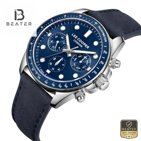Lee Cooper LC08233.399 Dark Blue Dial Case Profile - Beater