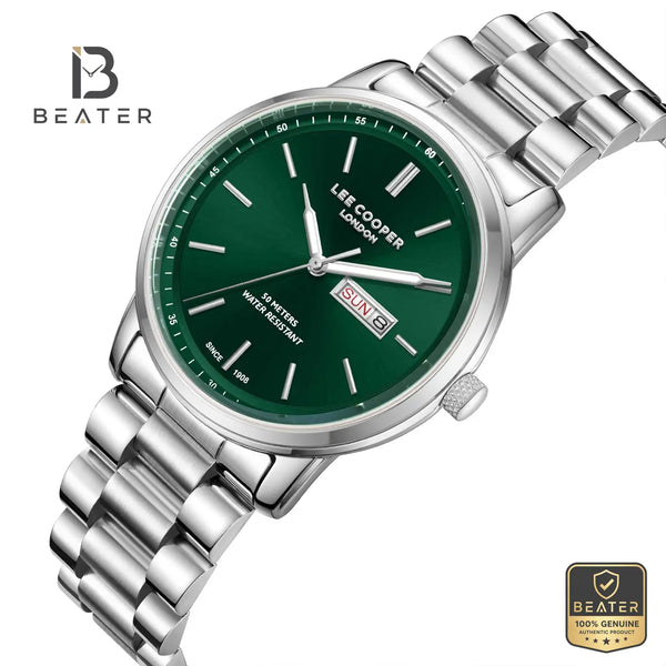 Lee Cooper LC08236.370 Men's Dark Green Metal Bracelet Watch - View 2 - Beater