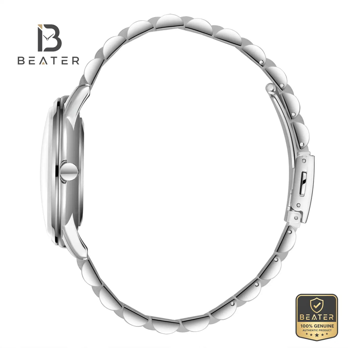 Lee Cooper LC08236.370 Men's Dark Green Metal Bracelet Watch - View 3 - Beater