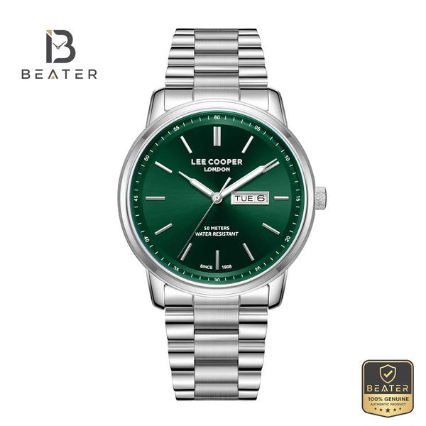Lee Cooper LC08236.370 Men's Dark Green Metal Bracelet Watch - Beater