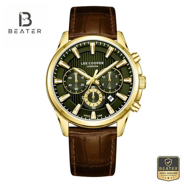 Lee Cooper LC08239.174 Men's Watch Front Dark Green Dial View - Beater