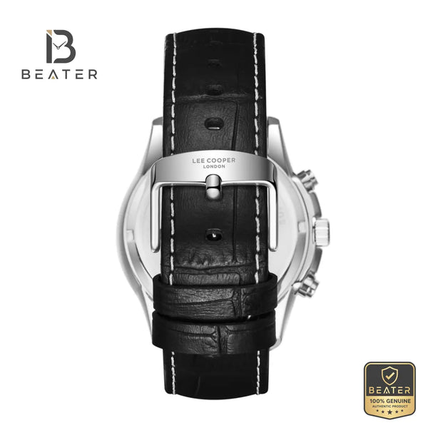 Lee Cooper LC08239.301 Men's Blue Leather Strap Watch - View 4 - Beater