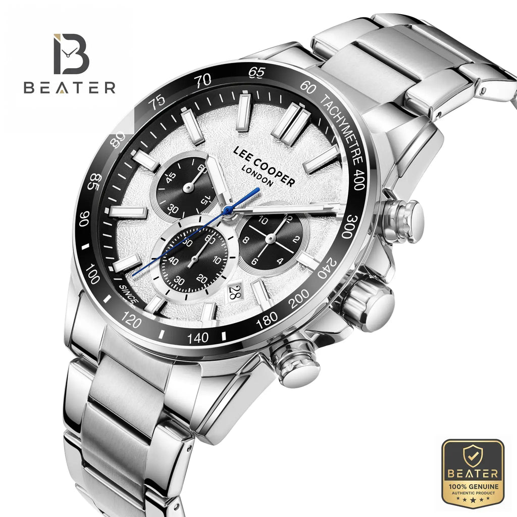 Lee Cooper LC08240.330 Men's Silver Watch View 4 - Beater