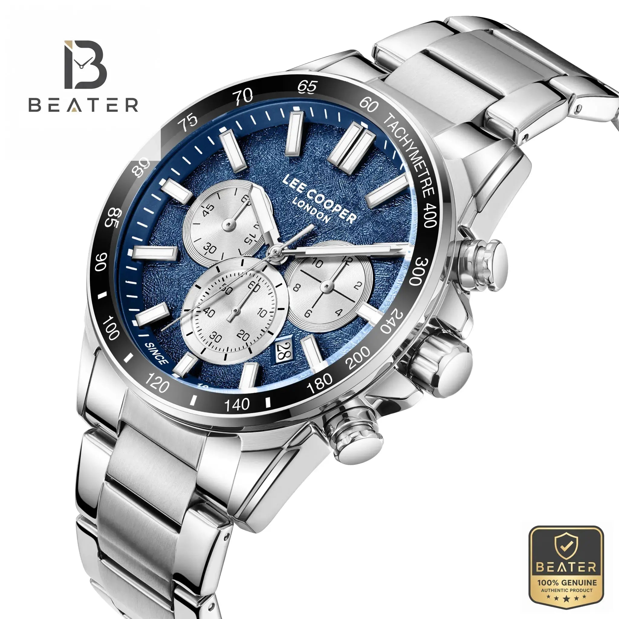 Lee Cooper LC08240.390 Men's Dark Blue Metal Bracelet Watch Secondary image
