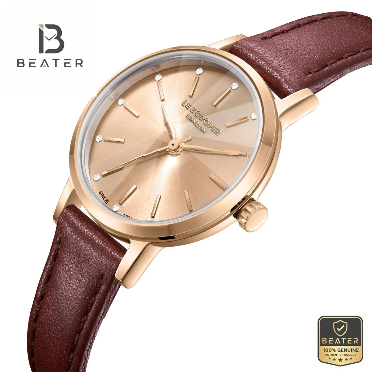 Lee Cooper LC08242.472 Women's Rose Gold Case Profile - Beater