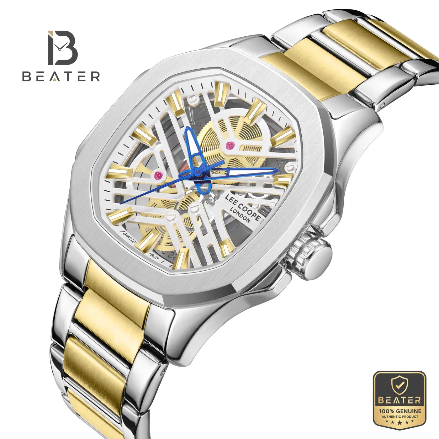 Lee Cooper LC08246.230 Men's Silver Metal Strap Watch Secondary image