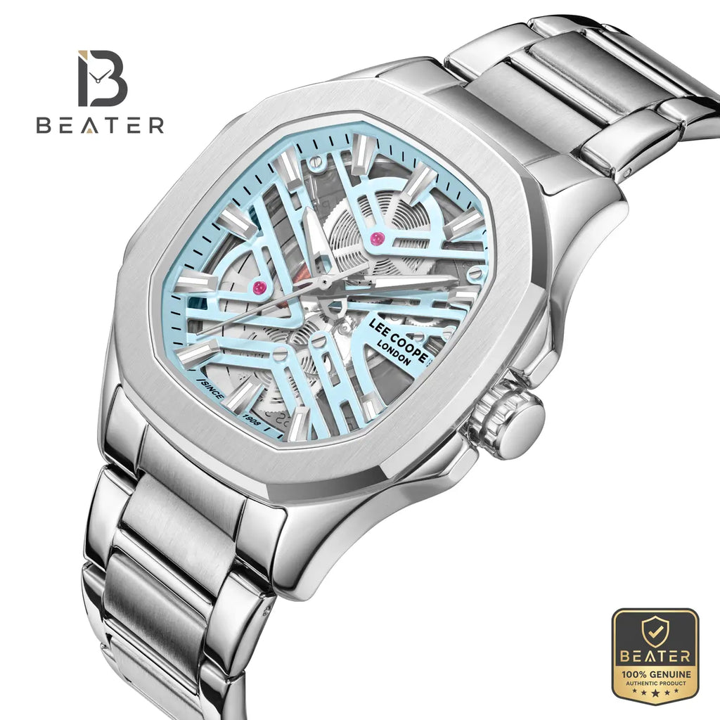 Lee Cooper LC08246.300 Men's Blue Dial Metal Bracelet Watch - View 2 - Beater